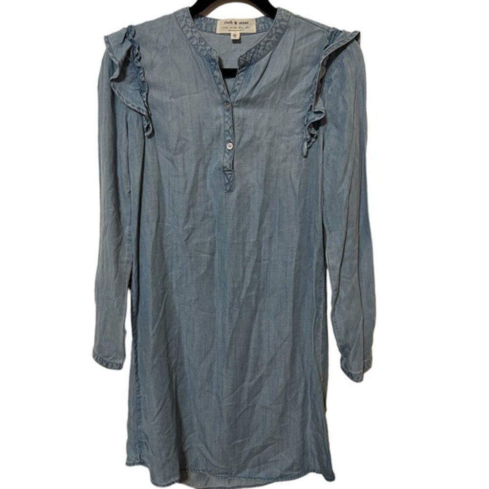 Cloth & Stone denim Long Sleeve Dress Size XS
